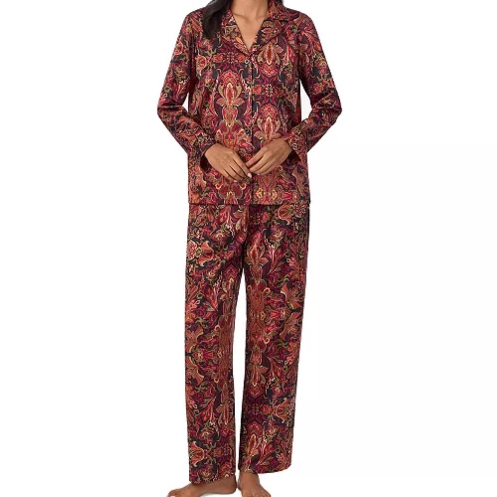 Ralph Lauren Red Paisley Pajama Set